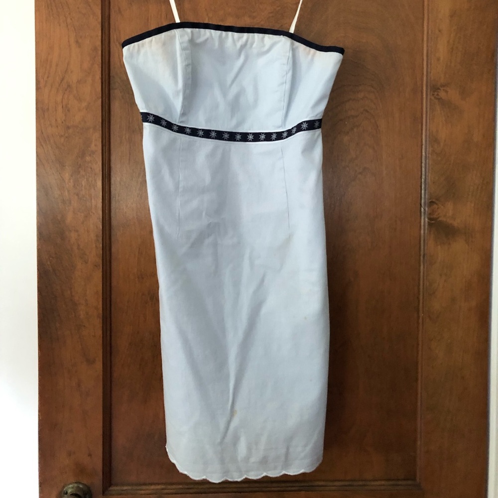Vineyard vines strapless nautical dress